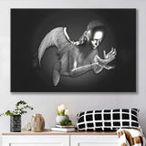 3D Effect Art Black Angel Canvas Prints Wall Art - Painting Canvas, Wall Decor, Home Decor, Prints for Sale
