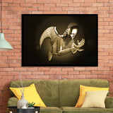 3D Effect Art Black Angel Gold Framed Art Prints Wall Decor - Painting Art, Wall Art, Framed Prints, Prints for Sale