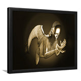 3D Effect Art Black Angel Gold Framed Art Prints Wall Decor - Painting Art, Wall Art, Framed Prints, Prints for Sale