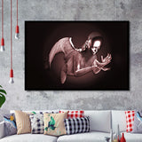 3D Effect Art Black Angel Pink Gold Framed Art Prints Wall Decor - Painting Art, Wall Art, Framed Prints, Prints for Sale