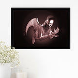 3D Effect Art Black Angel Pink Gold Framed Canvas Prints Wall Art - Painting Canvas, Wall Decor, Framed Art, Prints for Sale
