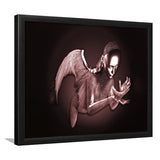 3D Effect Art Black Angel Pink Gold Framed Art Prints Wall Decor - Painting Art, Wall Art, Framed Prints, Prints for Sale