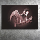 3D Effect Art Black Angel Pink Gold Canvas Prints Wall Art - Painting Canvas, Wall Decor, Home Decor, Prints for Sale