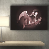 3D Effect Art Black Angel Pink Gold Canvas Prints Wall Art - Painting Canvas, Wall Decor, Home Decor, Prints for Sale
