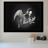 3D Effect Art Black Angel Framed Art Prints Wall Decor - Painting Art, Wall Art, Framed Prints, Prints for Sale