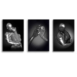 3D Effect Art Couple Love Canvas Prints 3 Pieces Wall Art Decor - Painting Canvas, Multi Panel, Home Decor