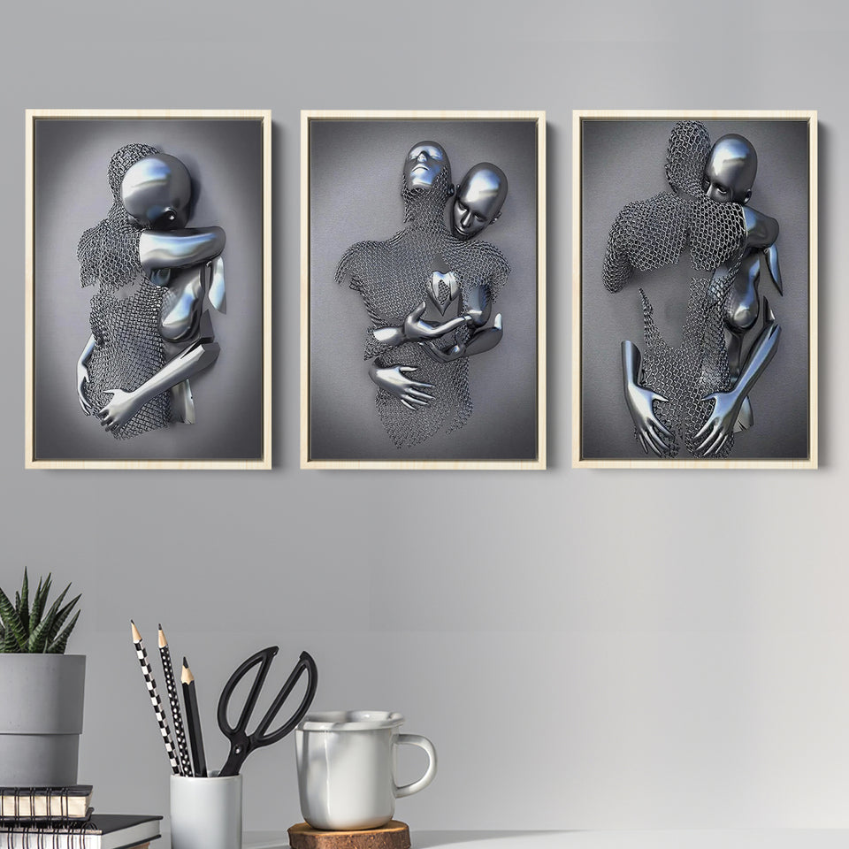 3D Effect Art Sublimation Lover Frame Canvas Prints Wall Art - Paintin –  UnixCanvas