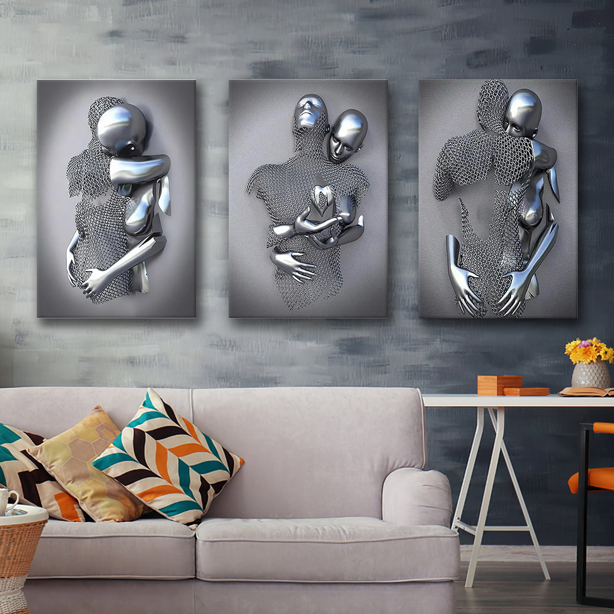 3D Effect Art Sublimation Lover Frame Canvas Prints Wall Art - Paintin –  UnixCanvas