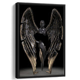 3D Effect Art Fallen Angel Iron Mesh V1 Framed Canvas Prints Wall Art - Painting Canvas, Floating Frame, Painting Prints, For Sale