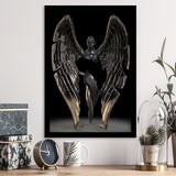 3D Effect Art Fallen Angel Iron Mesh V1 Framed Art Prints Wall Decor - Painting Prints, Wall Art, Framed Picture, For Sale