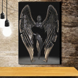 3D Effect Art Fallen Angel Iron Mesh V1 Canvas Prints Wall Art - Painting Canvas, Home Wall Decor, Painting Prints, For Sale
