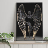 3D Effect Art Fallen Angel Iron Mesh V1 Canvas Prints Wall Art - Painting Canvas, Home Wall Decor, Painting Prints, For Sale