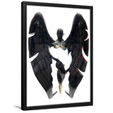 3D Effect Art Fallen Angel Iron Mesh V3 Framed Art Prints Wall Decor - Painting Prints, Wall Art, Framed Picture, For Sale