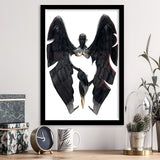 3D Effect Art Fallen Angel Iron Mesh V3 Framed Art Prints Wall Decor - Painting Prints, Wall Art, Framed Picture, For Sale
