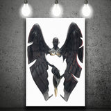 3D Effect Art Fallen Angel Iron Mesh V3 Canvas Prints Wall Art - Painting Canvas, Home Wall Decor, Painting Prints, For Sale