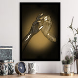 3D Effect Art Hand in Hand Gold Framed Art Prints Wall Decor - Painting Prints, Wall Art, Home Decor, Prints for Sale
