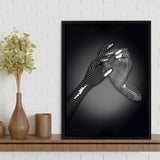 3D Effect Art Hand in Hand Framed Canvas Prints Wall Art - Painting Canvas, Wall Decor, Framed Art, Prints for Sale
