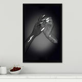3D Effect Art Hand in Hand Framed Canvas Prints Wall Art - Painting Canvas, Wall Decor, Framed Art, Prints for Sale