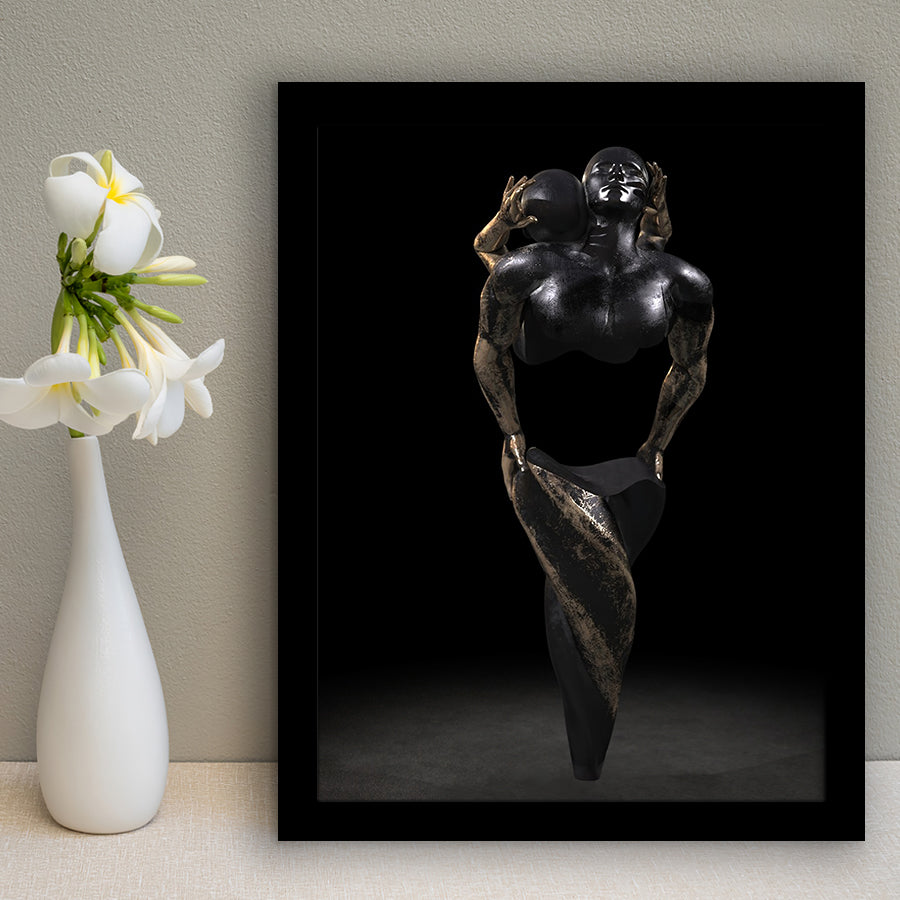3D Effect Art Hugging Cuddling Couples 3 Framed Art Prints Wall Decor - Painting Prints, Wall Art, Framed Picture, For Sale