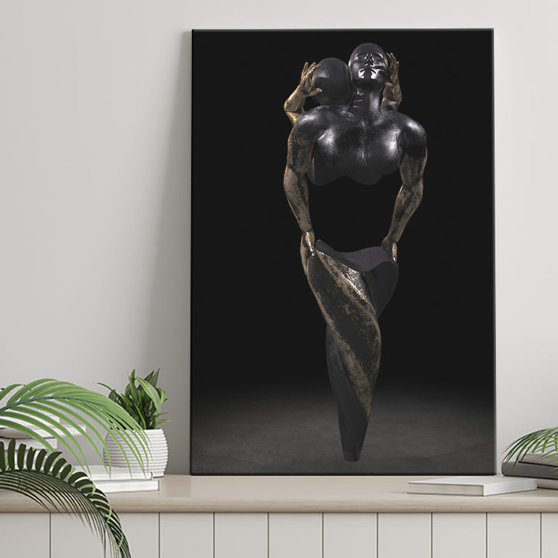 3D Effect Art Hugging Cuddling Couples 3 Canvas Prints Wall Art - Painting Canvas, Home Wall Decor, Painting Prints, For Sale