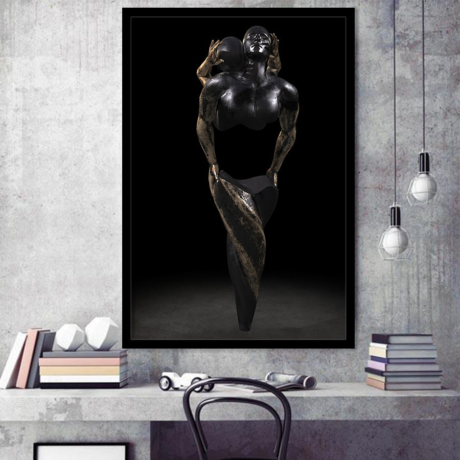 3D Effect Art Hugging Cuddling Couples 3 Framed Art Prints Wall Decor - Painting Prints, Wall Art, Framed Picture, For Sale