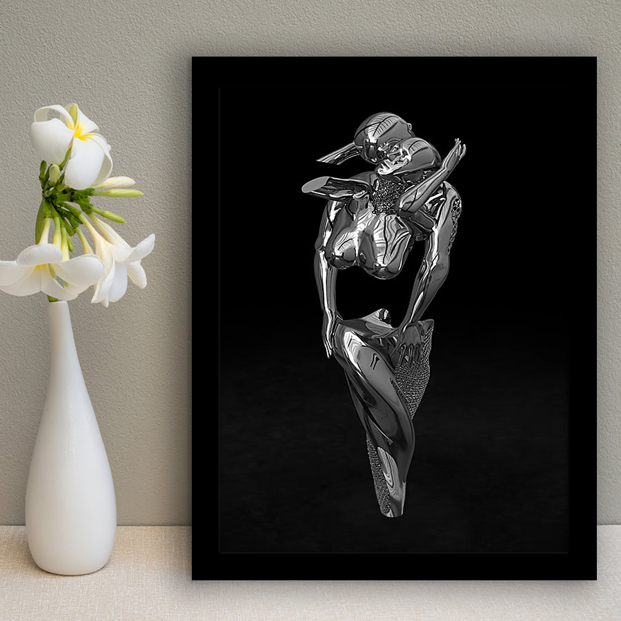 3D Effect Art Hugging Cuddling Couples V1 Framed Art Prints Wall Decor - Painting Prints, Wall Art, Framed Picture, For Sale