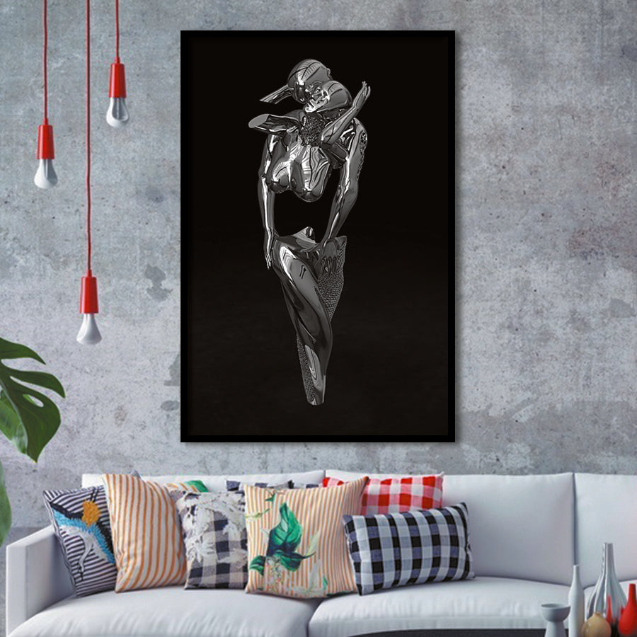 3D Effect Art Hugging Cuddling Couples V1 Framed Art Prints Wall Decor - Painting Prints, Wall Art, Framed Picture, For Sale