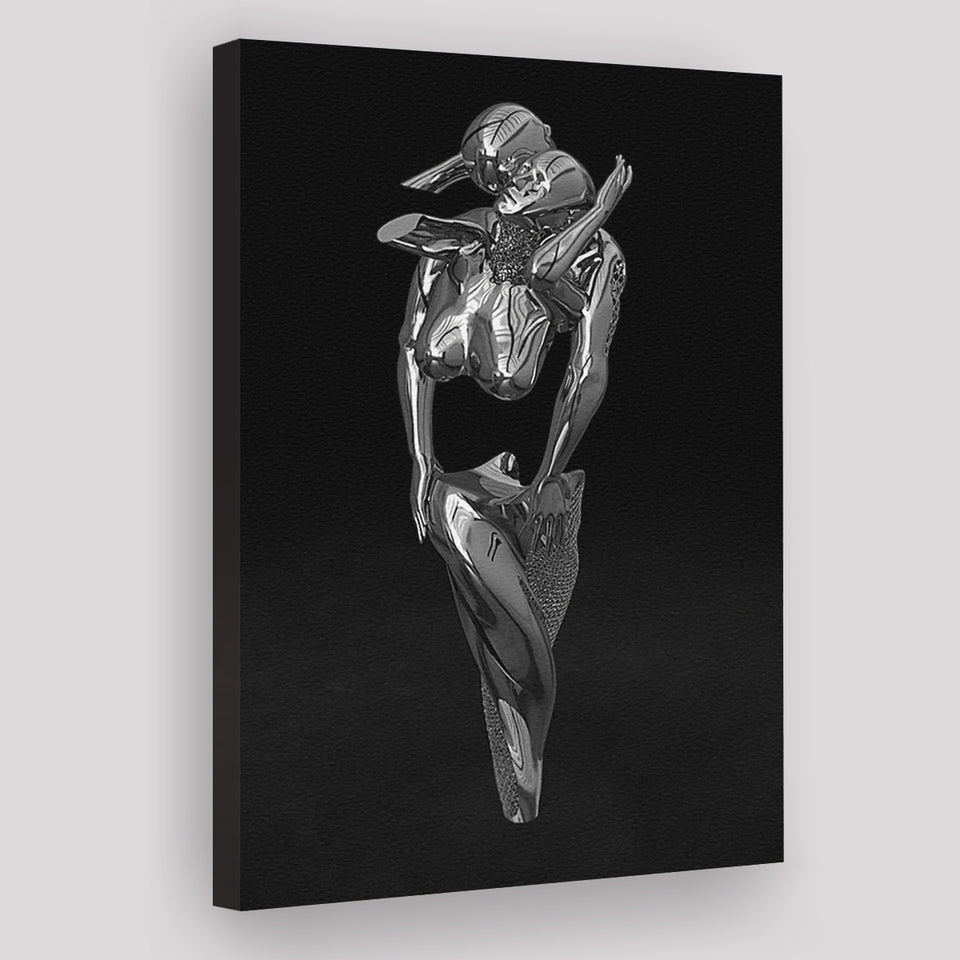3D Effect Art Hugging Cuddling Couples V1 Canvas Prints Wall Art - Painting Canvas, Home Wall Decor, Painting Prints, For Sale