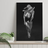 3D Effect Art Hugging Cuddling Couples V1 Canvas Prints Wall Art - Painting Canvas, Home Wall Decor, Painting Prints, For Sale
