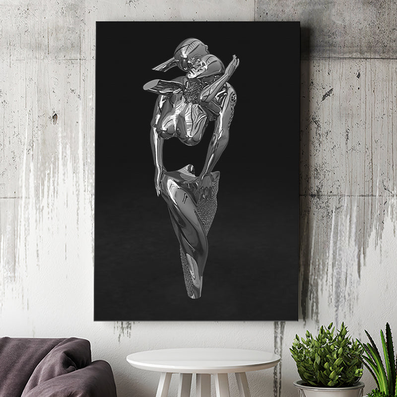 3D Effect Art Hugging Cuddling Couples V1 Canvas Prints Wall Art - Painting Canvas, Home Wall Decor, Painting Prints, For Sale
