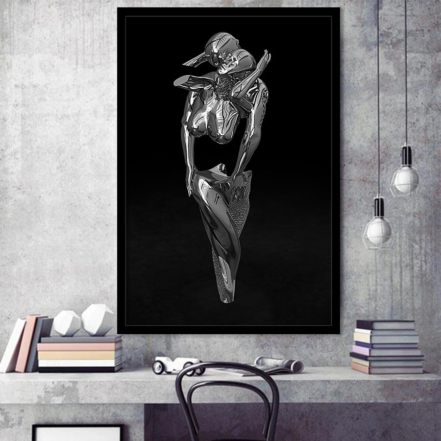 3D Effect Art Hugging Cuddling Couples V1 Framed Art Prints Wall Decor - Painting Prints, Wall Art, Framed Picture, For Sale