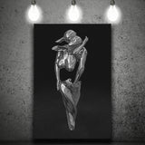3D Effect Art Hugging Cuddling Couples V1 Canvas Prints Wall Art - Painting Canvas, Home Wall Decor, Painting Prints, For Sale