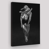 3D Effect Art Hugging Cuddling Couples V1 Canvas Prints Wall Art - Painting Canvas, Home Wall Decor, Painting Prints, For Sale