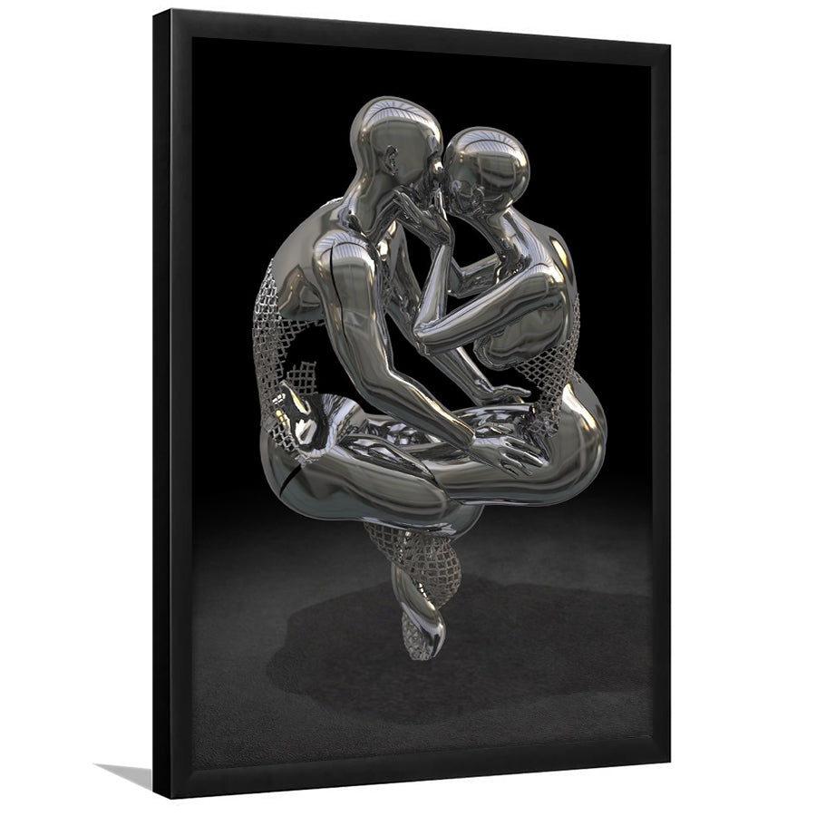 3D Effect Art Infinite Kiss Love 3 Framed Art Prints Wall Decor - Painting Prints, Wall Art, Framed Picture, For Sale