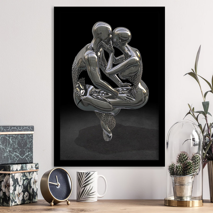 3D Effect Art Infinite Kiss Love 3 Framed Art Prints Wall Decor - Painting Prints, Wall Art, Framed Picture, For Sale