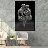 3D Effect Art Infinite Kiss Love 3 Framed Canvas Prints Wall Art - Painting Canvas, Floating Frame, Painting Prints, For Sale