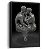 3D Effect Art Infinite Kiss Love 3 Framed Canvas Prints Wall Art - Painting Canvas, Floating Frame, Painting Prints, For Sale