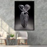 3D Effect Art Infinite Kiss Love V1 Framed Canvas Prints Wall Art - Painting Canvas, Floating Frame, Painting Prints, For Sale