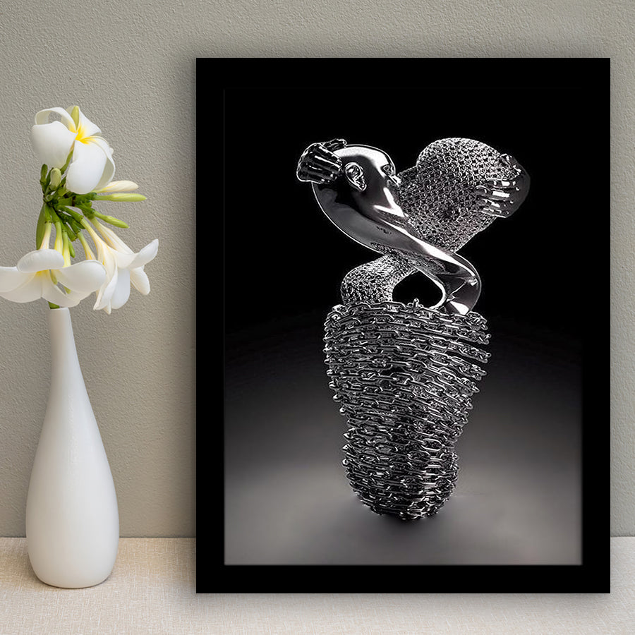 3D Effect Art Infinite Kiss Love V1 Framed Art Prints Wall Decor - Painting Prints, Wall Art, Framed Picture, For Sale