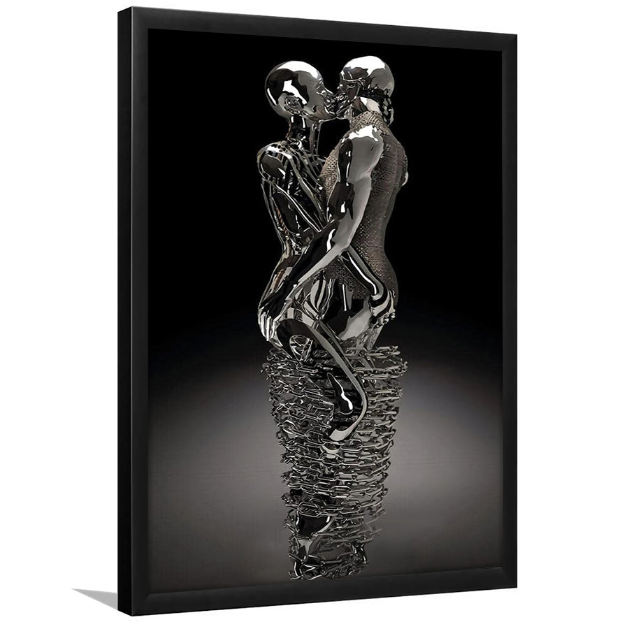 3D Effect Art Infinite Kiss Love V2 Framed Art Prints Wall Decor - Painting Prints, Wall Art, Framed Picture, For Sale