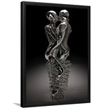 3D Effect Art Infinite Kiss Love V2 Framed Art Prints Wall Decor - Painting Prints, Wall Art, Framed Picture, For Sale