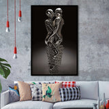 3D Effect Art Infinite Kiss Love V2 Framed Art Prints Wall Decor - Painting Prints, Wall Art, Framed Picture, For Sale