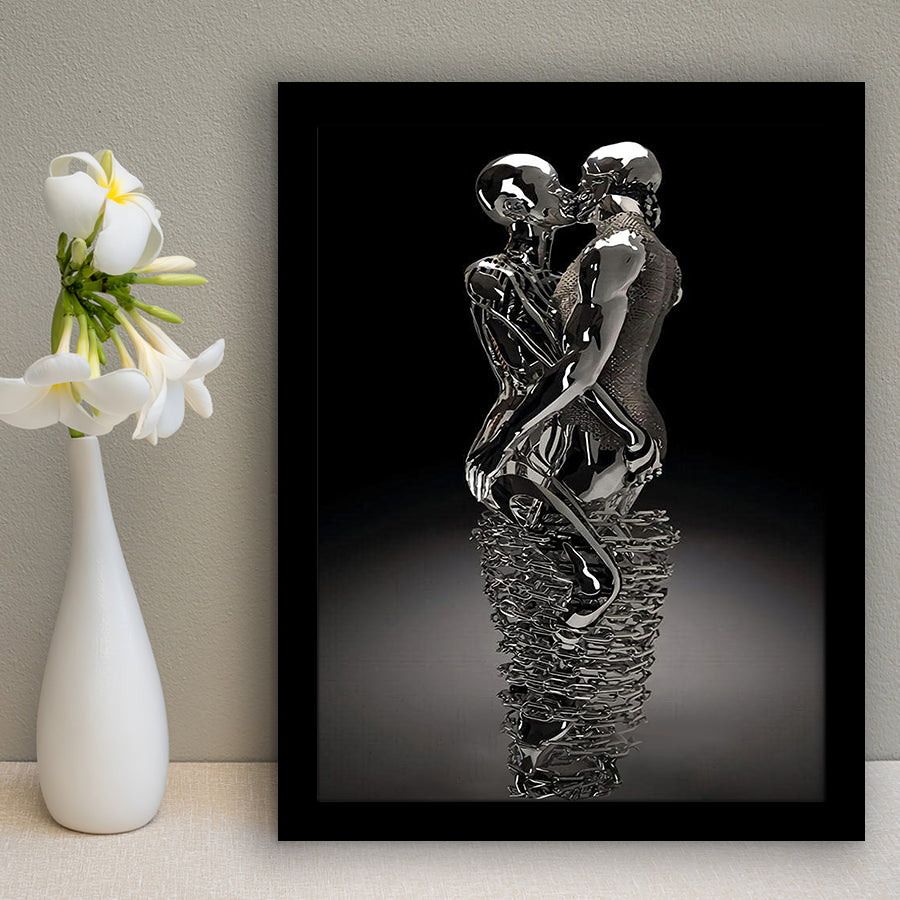 3D Effect Art Infinite Kiss Love V2 Framed Art Prints Wall Decor - Painting Prints, Wall Art, Framed Picture, For Sale