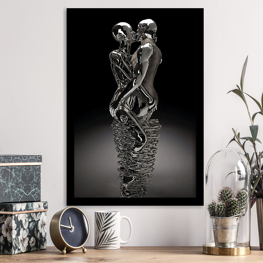 3D Effect Art Infinite Kiss Love V2 Framed Art Prints Wall Decor - Painting Prints, Wall Art, Framed Picture, For Sale