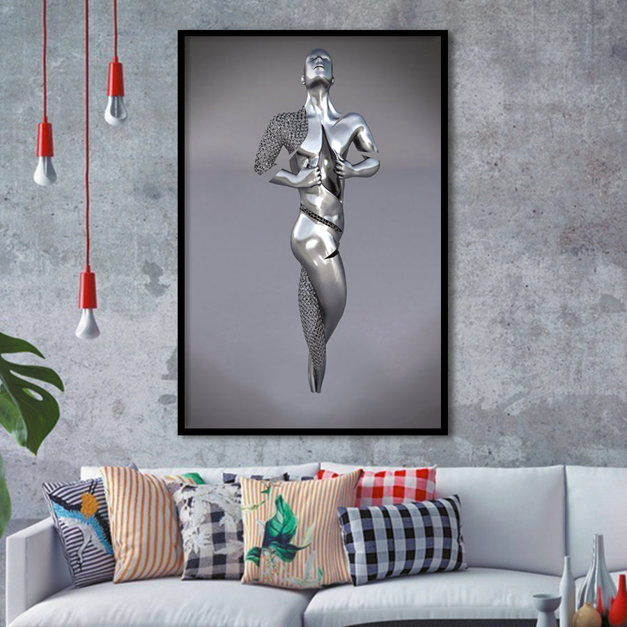 3D Effect Art Intentional Vulnerability V1 Framed Art Prints Wall Decor - Painting Prints, Wall Art, Framed Picture, For Sale