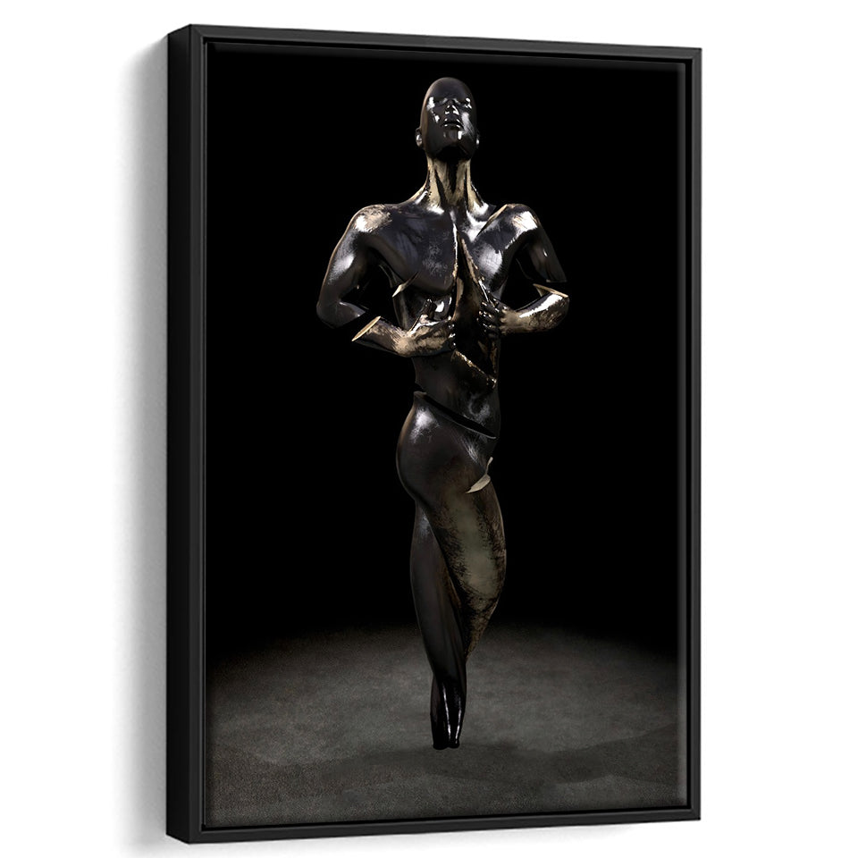 3D Effect Art Intentional Vulnerability V2 Framed Canvas Prints Wall Art - Painting Canvas, Floating Frame, Painting Prints, For Sale