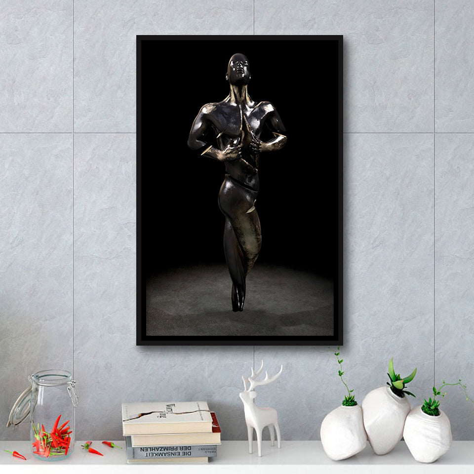 3D Effect Art Intentional Vulnerability V2 Framed Canvas Prints Wall Art - Painting Canvas, Floating Frame, Painting Prints, For Sale