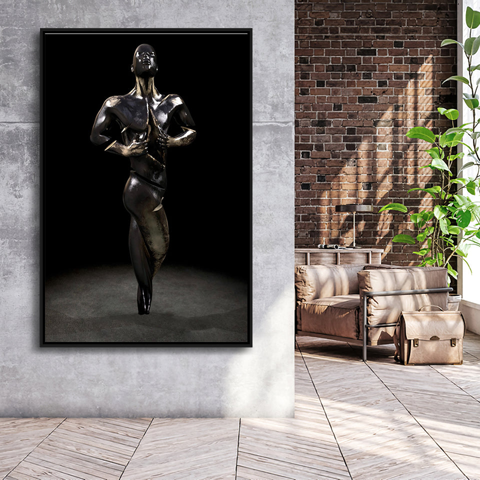 3D Effect Art Intentional Vulnerability V2 Framed Canvas Prints Wall Art - Painting Canvas, Floating Frame, Painting Prints, For Sale