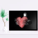 3D Effect Art Red Heart Love Framed Art Prints Wall Decor - Painting Art, Wall Art, Framed Prints, Prints for Sale