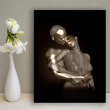 3D Effect Art The Hug Love II Gold Framed Art Prints Wall Decor - Painting Prints, Wall Art, Home Decor, Prints for Sale